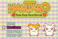 Hamtaro - Ham-Ham Heartbreak Title Screen